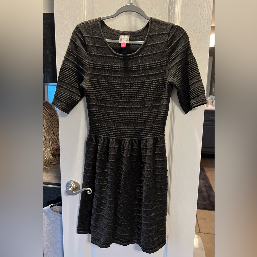 Vince Camuto Grey Sweater Dress w/ half sleeve